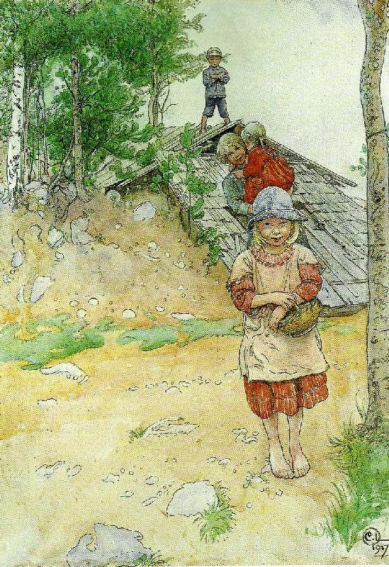 Carl Larsson vid kallaren Germany oil painting art